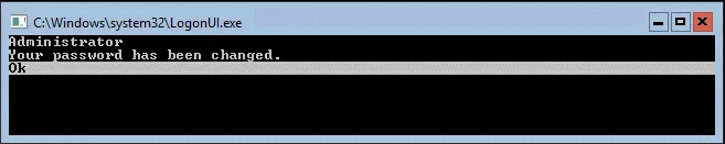 A password to install the Windows Server OS installation has been set