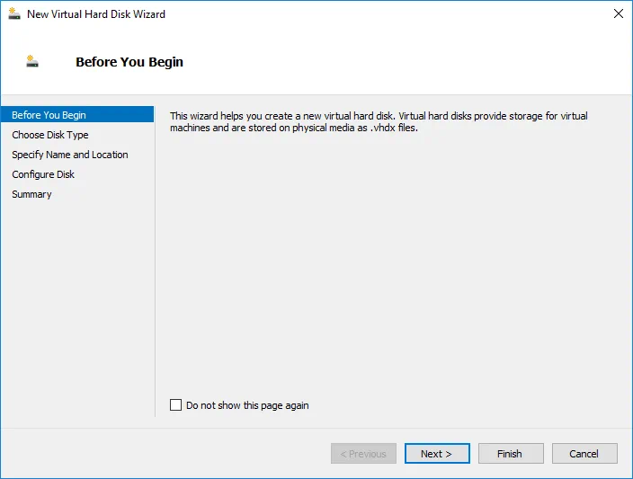 Virtual Hard Disk Wizard Virtual Hard Disk Wizard