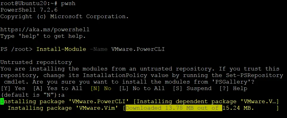 How to install PowerCLI in Ubuntu Linux