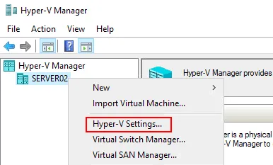 Setting up Hyper-V for VM replication