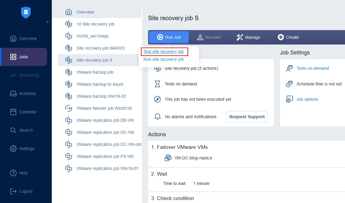 Testing fault tolerance and disaster recovery is recommended