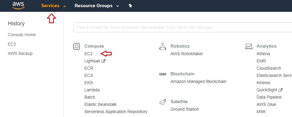 EC2 Services in AWS EC2 Backup 2