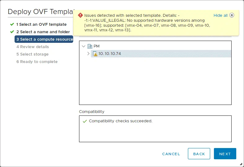 Selecting a compute resource