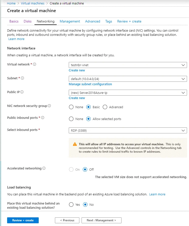 Configuring a network for the new Azure VM (Hyper-V Nested Virtualization) Configuring a network for the new Azure VM (Hyper-V Nested Virtualization)