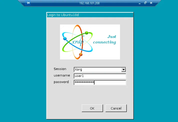 Connecting to the Ubuntu remote desktop server from Windows