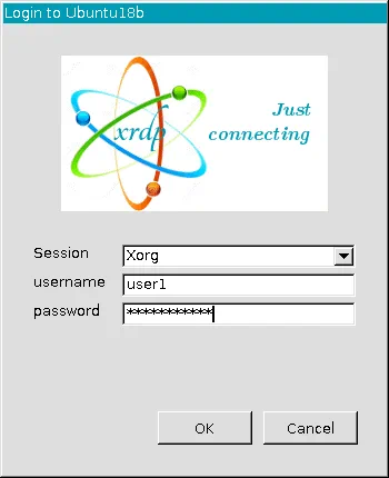 Connecting to the Ubuntu remote desktop server