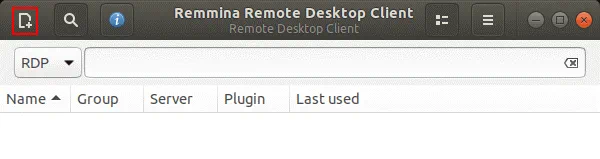 Creating a new RDP connection preset in Remmina