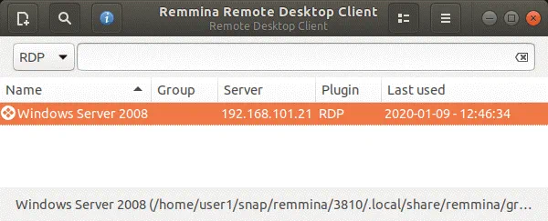 Remote desktop protocol Ubuntu – connecting to the remote Windows machine