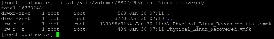 All necessary virtual disk files are uploaded to the ESXi datastore