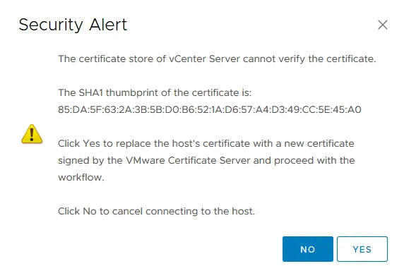 The-security-alert-is-displayed-when-connecting-to-an-ESXi-host