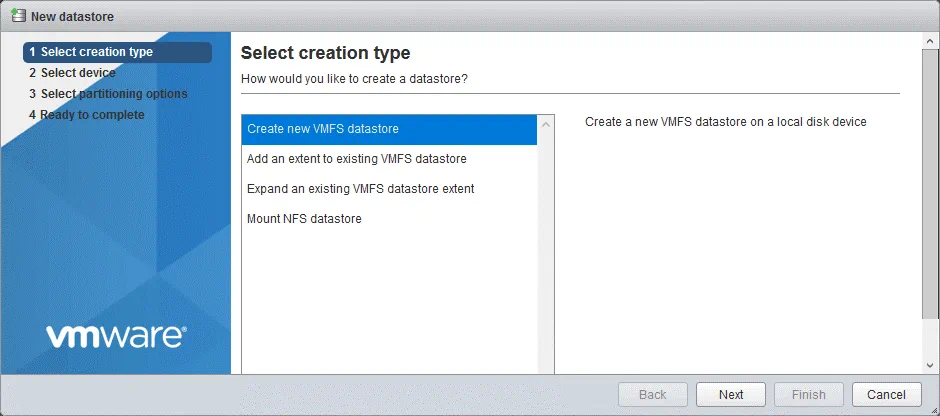 VMware-vSphere-installation-and-setup-7_creating-a-new-VMFS-datastore