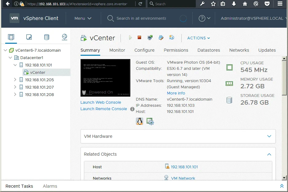Checking-the-current-vCenter-version-before-starting-upgrade-to-vCenter-7