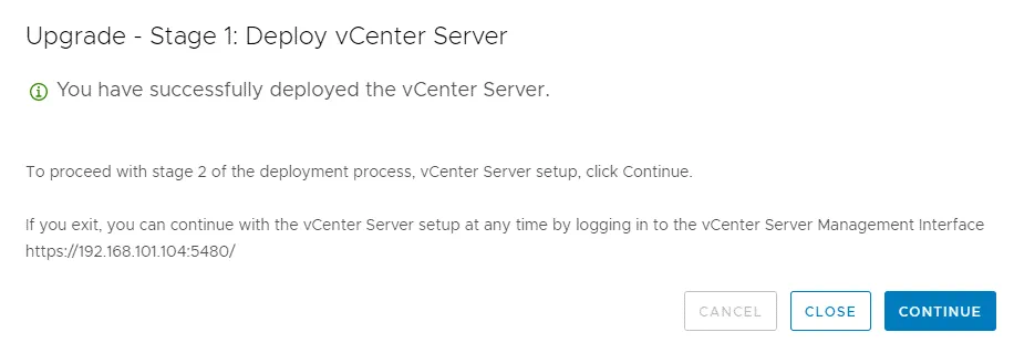 Upgrade-to-vCenter-7–stage-1-is-completed