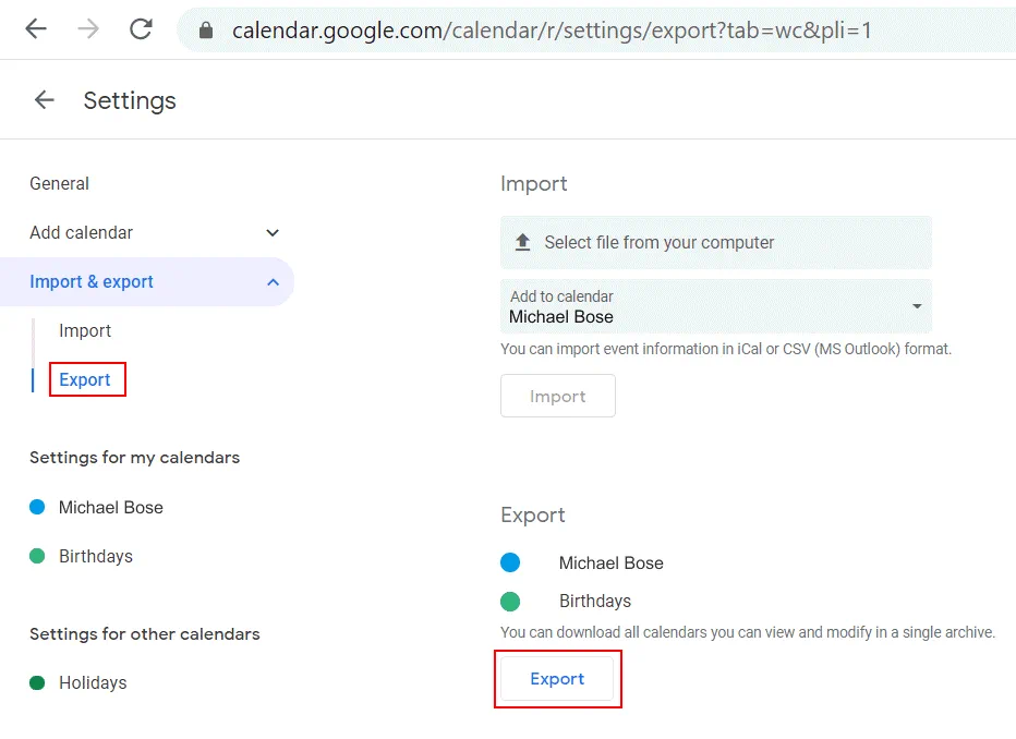 Selecting-calendars-to-migrate-from-G-Suite-to-Office-365