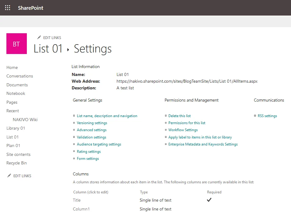 What-is-SharePoint-Online-list-settings