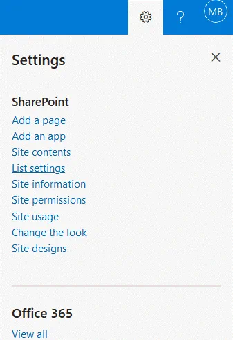 What-is-SharePoint-list-settings-in-Microsoft-SharePoint-Online