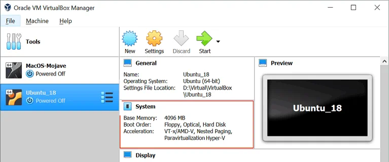 Hyper-V and VirtualBox are installed on the same Windows host