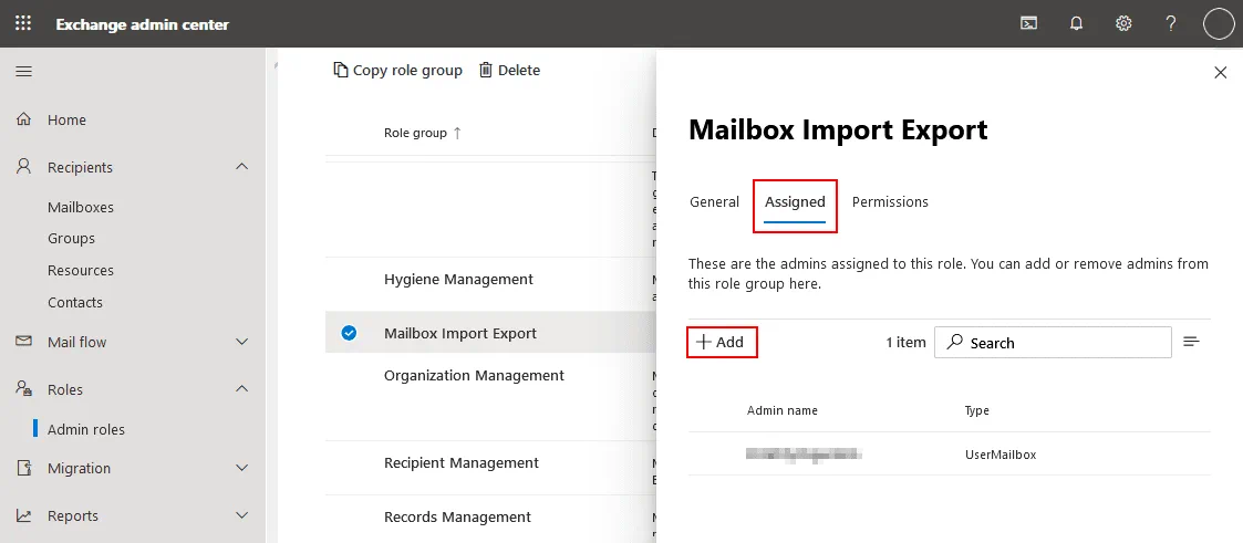 The Mailbox Import Export role must be assigned to import PST file to Office 365