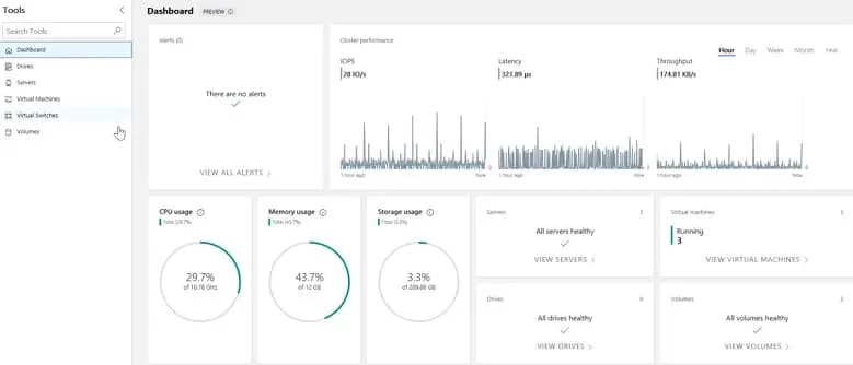 Windows Admin Center interface