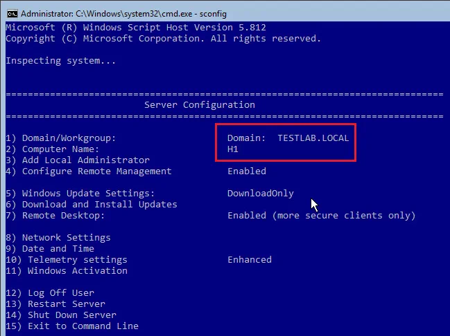 Initial server configuration required for building a cluster