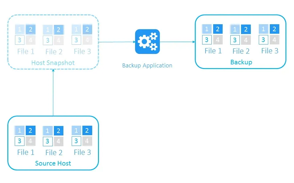 host snapshot in file-based backup