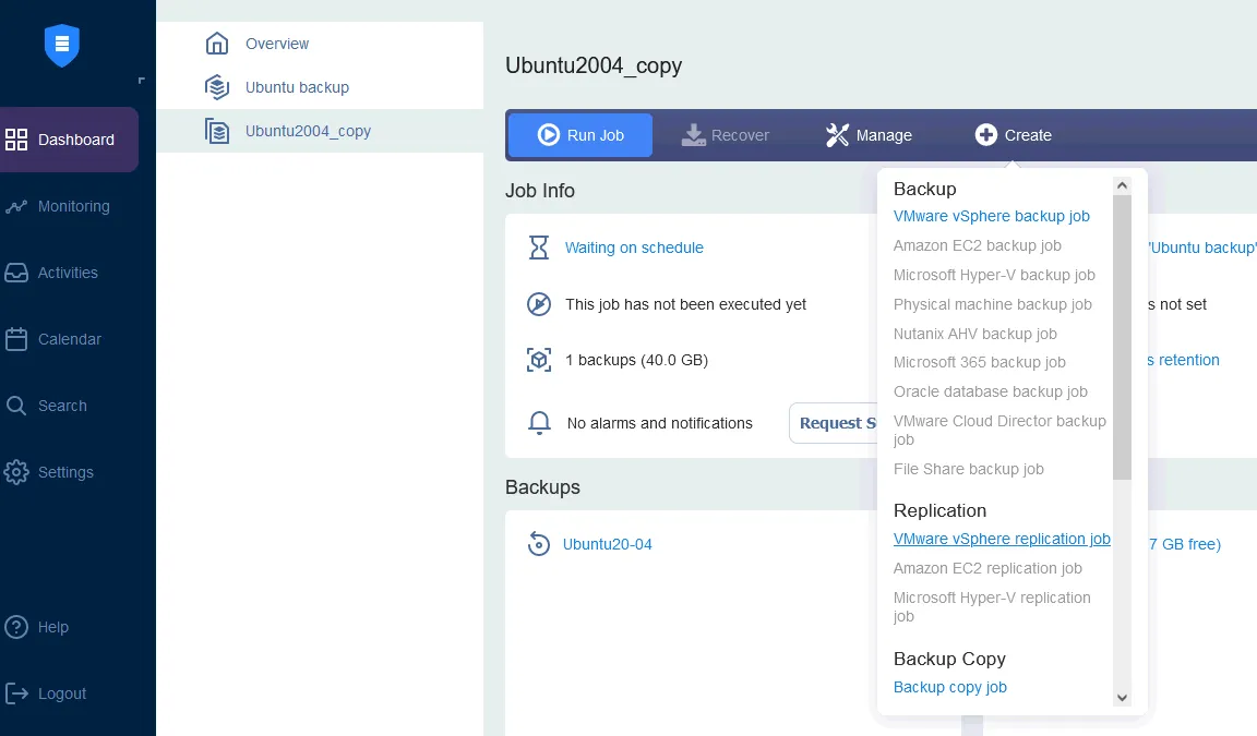 Using the NAKIVO solution to implement enterprise backup strategies