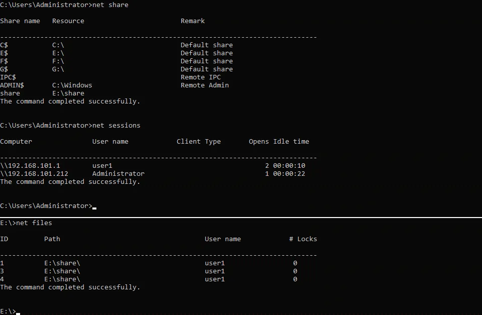 Monitoring shared resources in the command line
