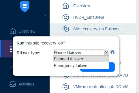 Running failover first