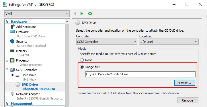 How to add ISO to Hyper-V
