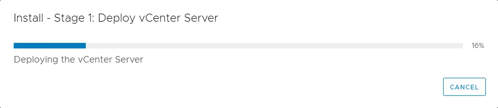 Deploying the vCenter Server