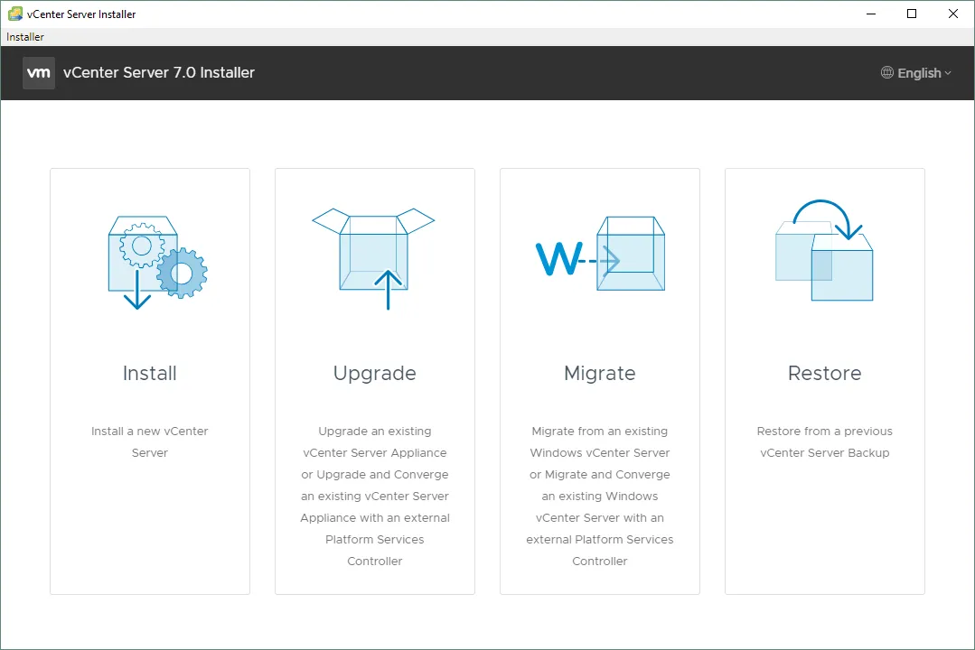 Starting to install vCenter Server Appliance
