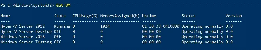 PowerShell Get-VM details