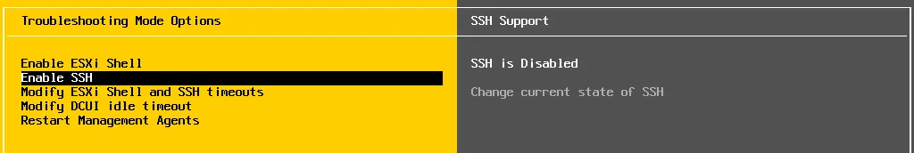 How to configure remote SSH access to an ESXi host