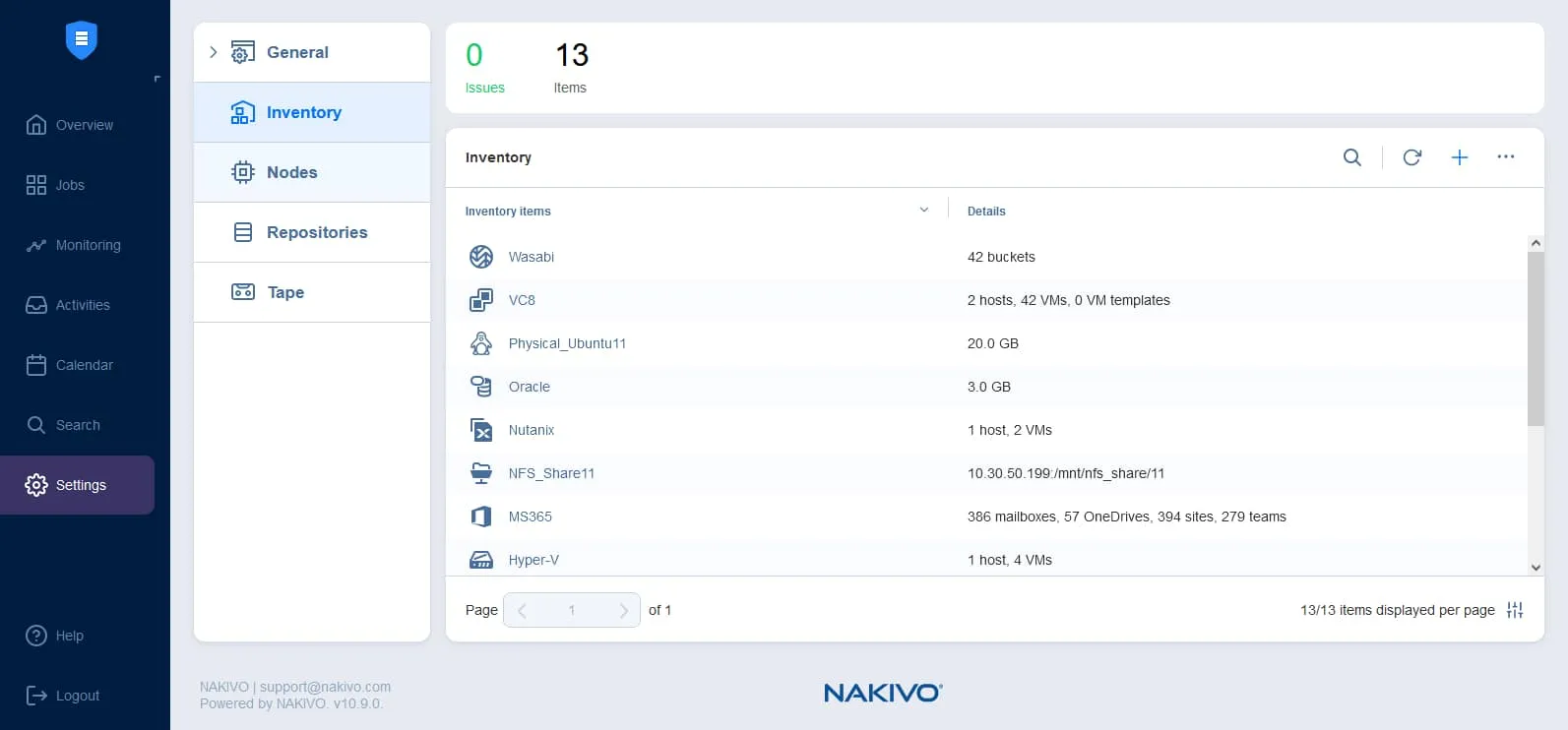 Adding different platforms for data backup