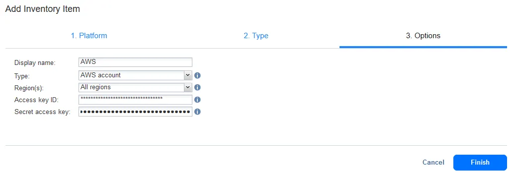 entering Amazon credentials