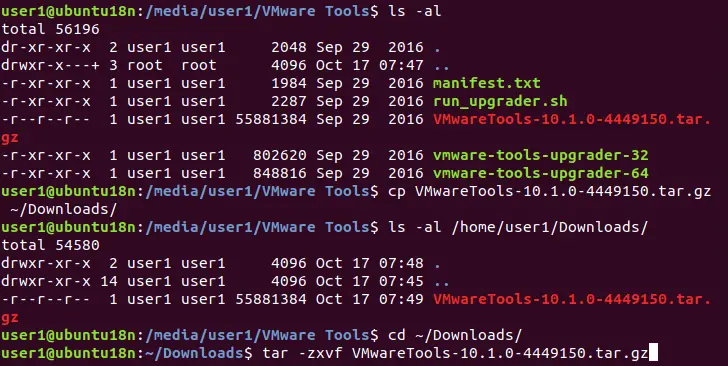 Extracting the installer files from the archive