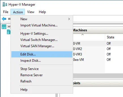 How to expand VHDX that is not owned by any VM