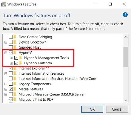 How to enable Hyper-V and open Hyper-V Manager in Windows 10