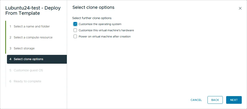 Selecting 