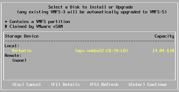 The USB flash drive is recognized