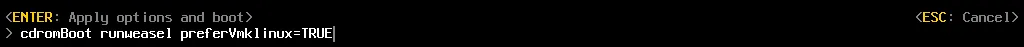 Using the preferVmklinux parameter